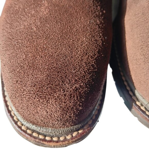 L.L.Bean Women’s Suede Casual Winter Ankle Boots Size 8 Brown Shearling Lined - Picture 9 of 14